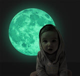 Glow In The Dark Moon And Stars Wall Stickers - Fansee Australia