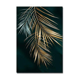 Golden and Black leafs Wall Art Prints (60x80cm) - Fansee Australia