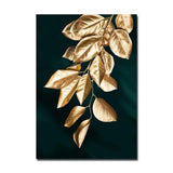 Golden and Black leafs Wall Art Prints (60x80cm) - Fansee Australia