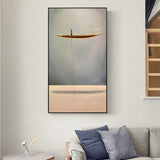 Golden Boat Wall Art Print - Fansee Australia