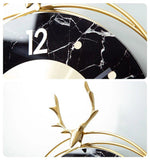 Golden Deer Head Luxury Wall Clock - Fansee Australia