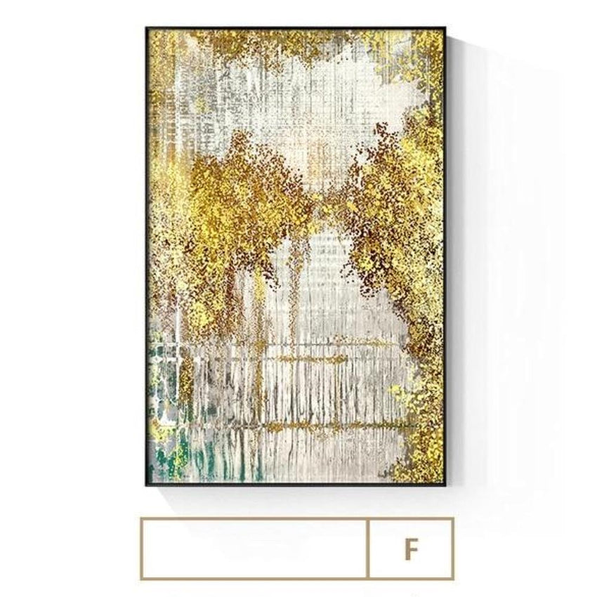 Golden Drizzle Wall Art Print - Fansee Australia