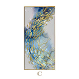 Golden Fish Symphony Abstract Framed Wall Art - Fansee Australia