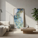 Golden Fish Symphony Abstract Framed Wall Art