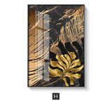 Golden Leaf Wall Art Prints - Fansee Australia