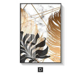 Golden Leaf Wall Art Prints - Fansee Australia