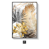 Golden Leaf Wall Art Prints - Fansee Australia