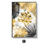 Golden Leaf Wall Art Prints - Fansee Australia