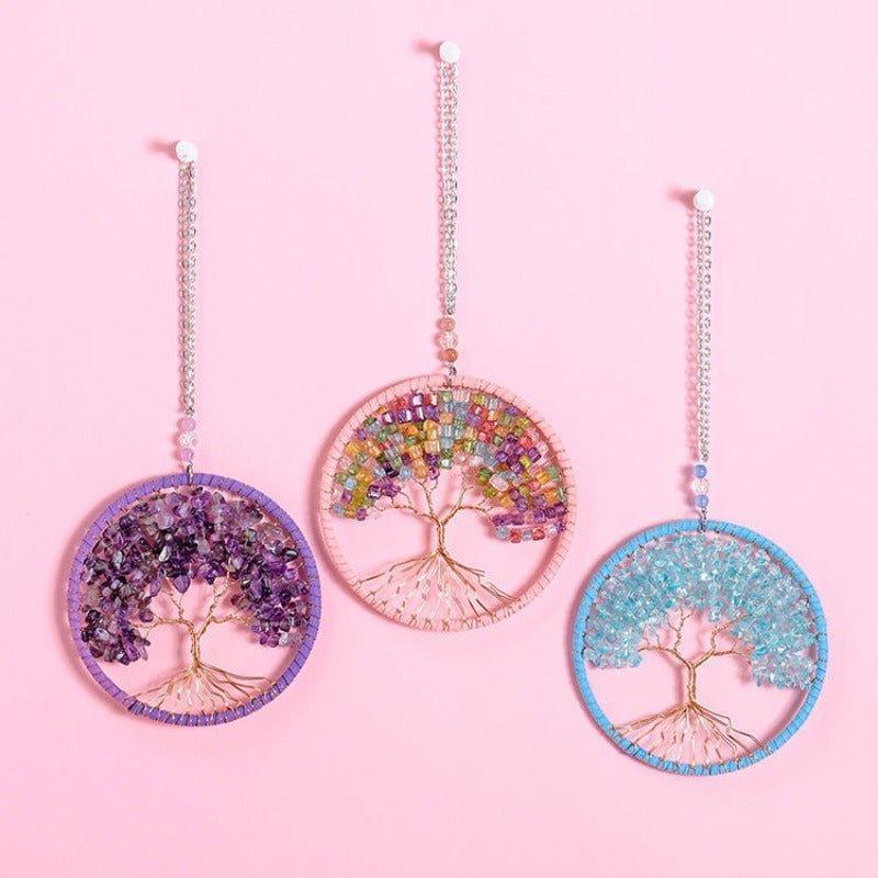 Gorgeous Handmade Crystal Stone Tree Wall Art - Fansee Australia