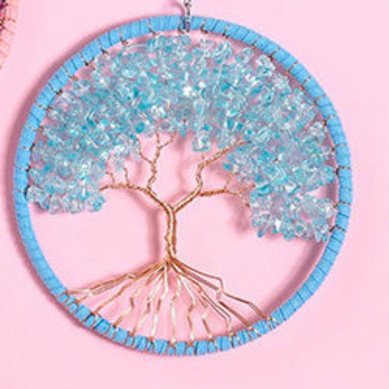 Gorgeous Handmade Crystal Stone Tree Wall Art - Fansee Australia