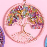 Gorgeous Handmade Crystal Stone Tree Wall Art - Fansee Australia