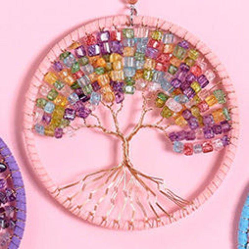 Gorgeous Handmade Crystal Stone Tree Wall Art - Fansee Australia