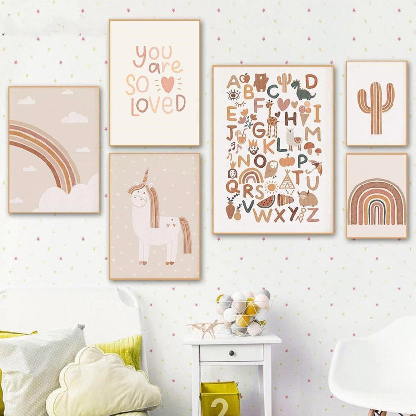 Gorgeous Nursery Wall Art Canvas Prints (40x60cm) - Fansee Australia