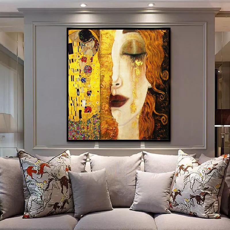 Gustav Klimt Golden Tears Wall Art Print - Fansee Australia