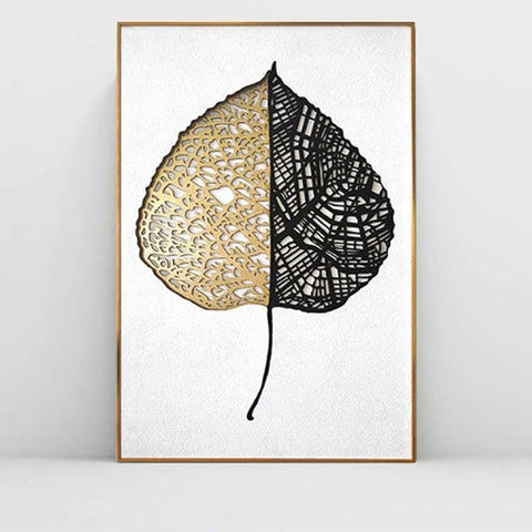 Hand Crafted Mixed Medium Leaf Framed Wall Art - 3 Pcs Set (60x90cm) - Fansee Australia