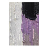 Hand Painted Purple White Mixed Media Art Ready To Hang Oil Painting - Fansee Australia