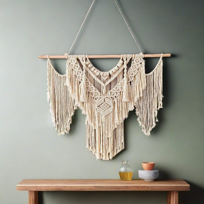 Wall tapestry macrame sale