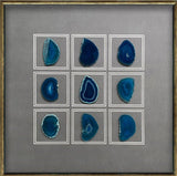 Handmade Agate Crystal Stone Framed Wall Art (60x60cm) - Fansee Australia