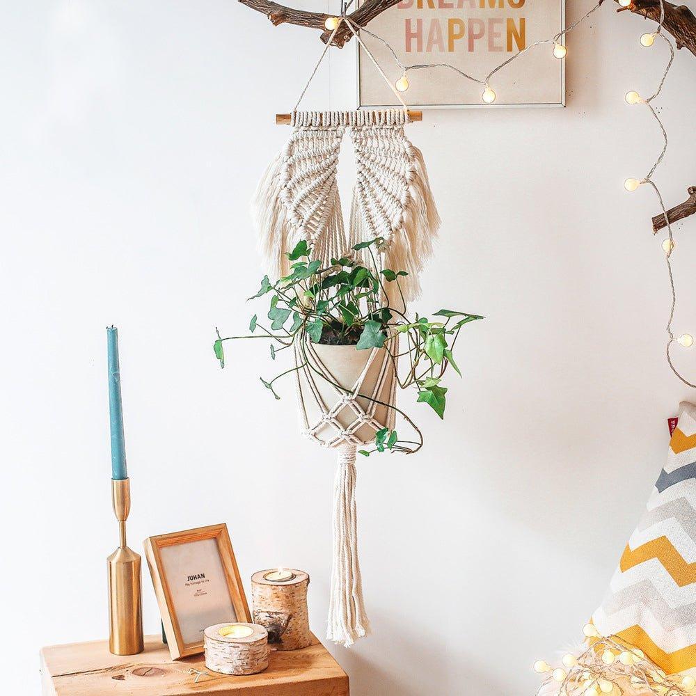 macrame plant hanger australia Handmade Angel Wings Macrame Plant Hanger | Macrame Wall Hanging