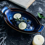 Handmade Blue Boat Shaped Bowls (2 Pcs Set) - Fansee Australia