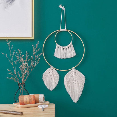 Handmade Bohemian Round Wall Hanging Macrame - Fansee Australia