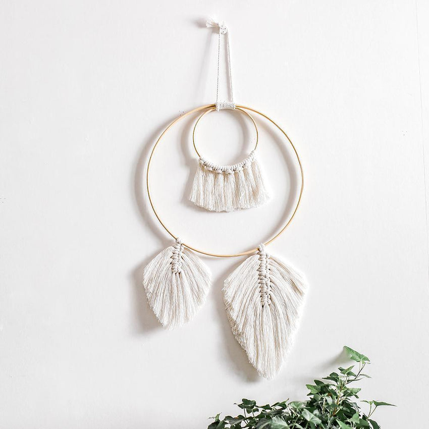 Handmade Bohemian Round Wall Hanging Macrame - Fansee Australia