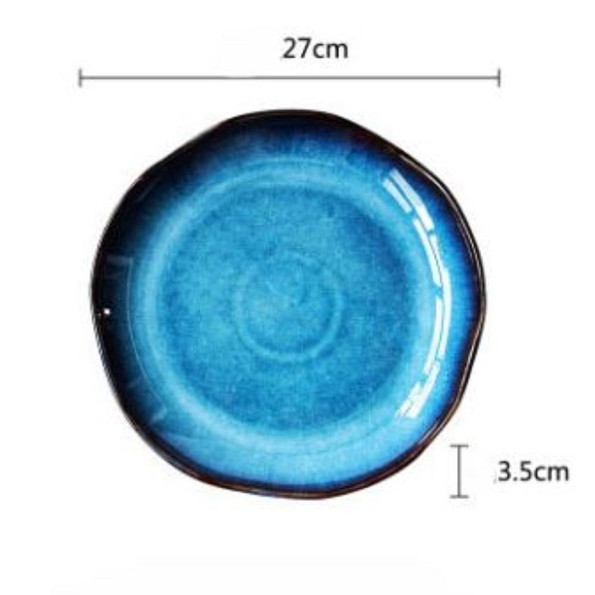 Handmade Dinner Plates - Cosmos UFO Large (27 cm 4 Piece Dinner Plate Set) - Fansee Australia