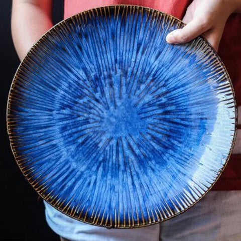 Handmade Dinner Plates - Helix Nebula Large (27 cm 4 Piece Dinner Plate Set) - Fansee Australia