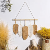 Handmade Macrame Leaf Feather Wall Hanging - Fansee Australia