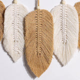 Handmade Macrame Leaf Feather Wall Hanging - Fansee Australia