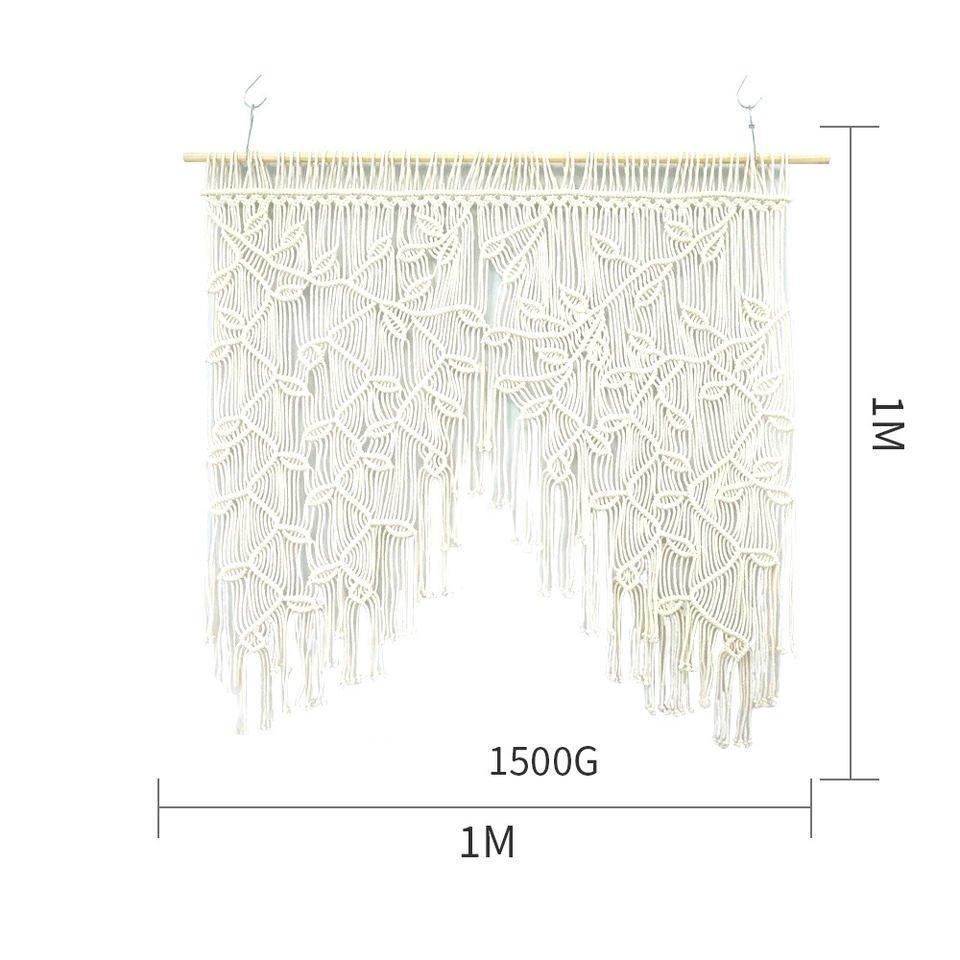 Handmade Macrame Window Leaf Curtain - Fansee Australia