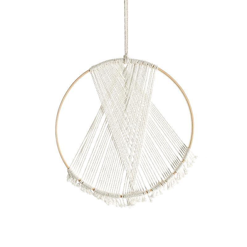 Handmade Round Cotton Yarn Wall Hanging Macrame - Fansee Australia