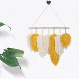 Handwoven Macrame Feather Wall Hanging - Fansee Australia