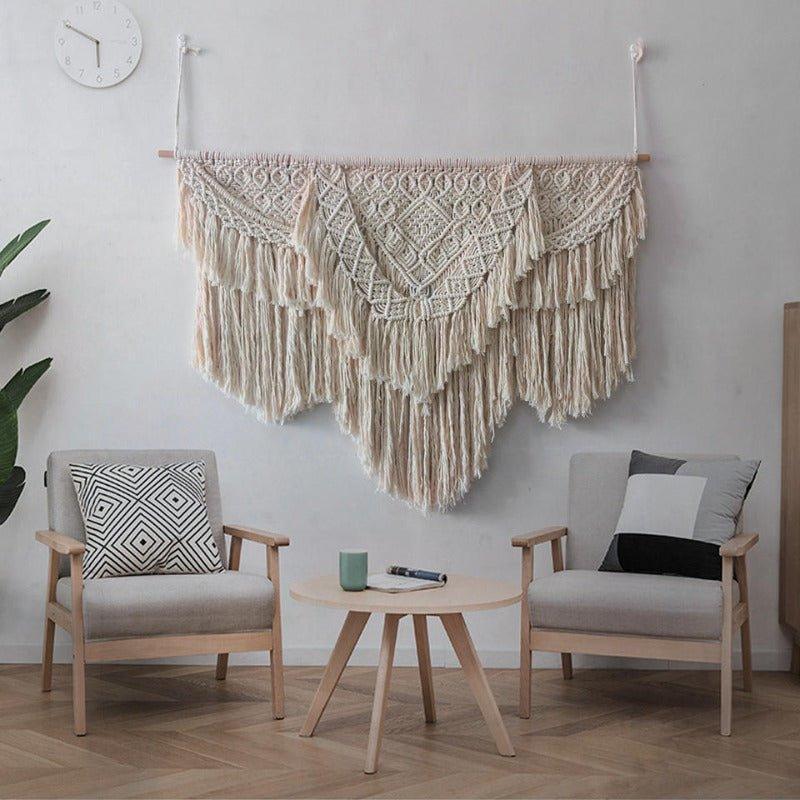 Handwoven Sizable Macrame Wall Hanging Tapestry - Fansee Australia