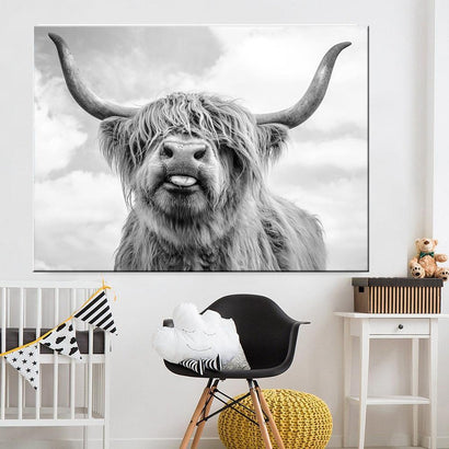 Highland Cow Canvas Prints (75x100cm) - Fansee Australia