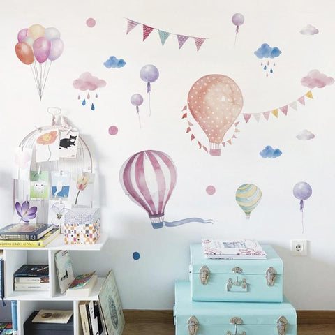 Hot Air Balloon Wall Sticker for Nursery Decor - Fansee Australia