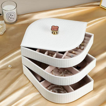 Jewellery Box - Leaf White - Fansee Australia