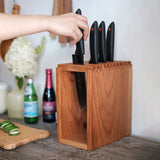 KnifeNest: Wooden Knife Holder Block - Fansee Australia