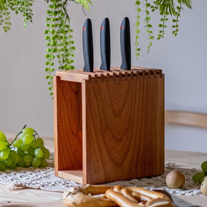 KnifeNest: Wooden Knife Holder Block - Fansee Australia