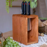 KnifeNest: Wooden Knife Holder Block - Fansee Australia