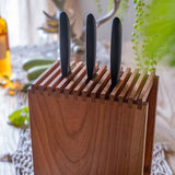 KnifeNest: Wooden Knife Holder Block - Fansee Australia