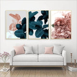 Large Botanical Wall Art Canvas Prints - 3 Pcs Set (60x90cm) - Fansee Australia