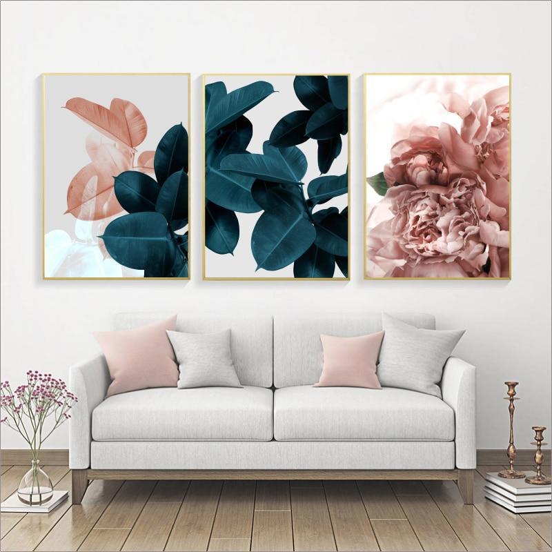 Large Botanical Wall Art Canvas Prints - 3 Pcs Set (60x90cm) - Fansee Australia