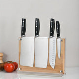 Large Double-Sided Magnetic Knife Block – Freestanding Storage - Fansee Australia