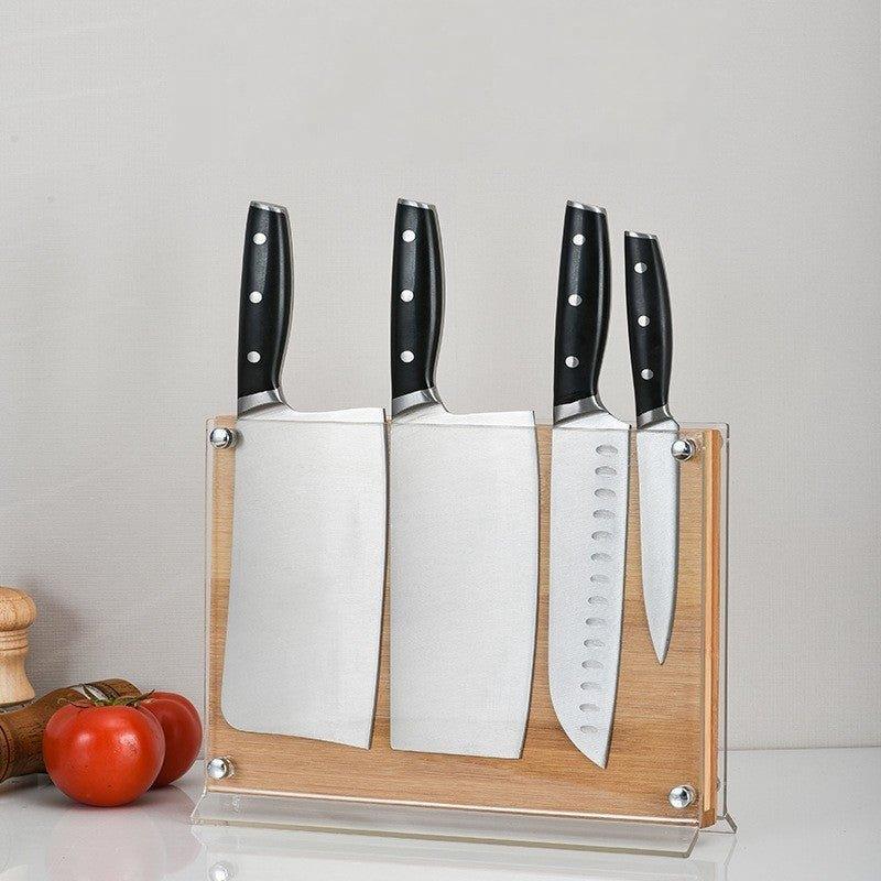 Large Double-Sided Magnetic Knife Block – Freestanding Storage - Fansee Australia
