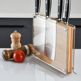 Large Double-Sided Magnetic Knife Block – Freestanding Storage - Fansee Australia