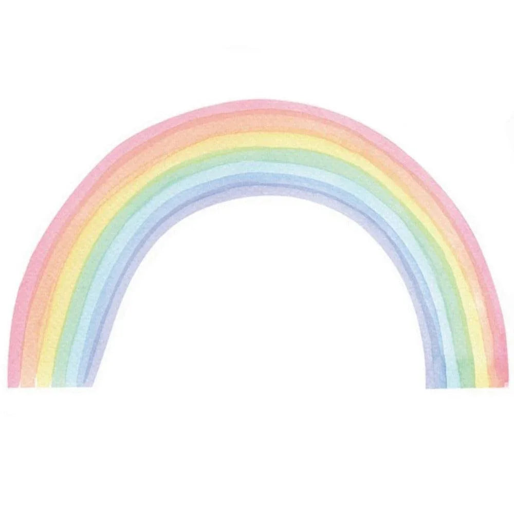 Large Fabric Multicoloured Rainbow Mural Wall Stickers - Fansee Australia