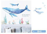 Large Humpback Whale Wall Stickers For Nursery - Fansee Australia
