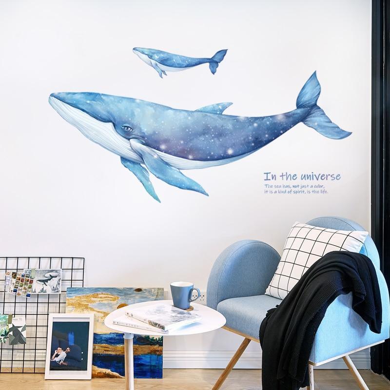 Large Humpback Whale Wall Stickers For Nursery - Fansee Australia