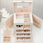 Large Jewellery Box -White Pink - Fansee Australia